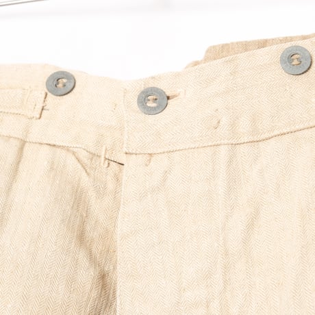 30s French Army Linen HBT Bourgeron Trousers Dead Stock