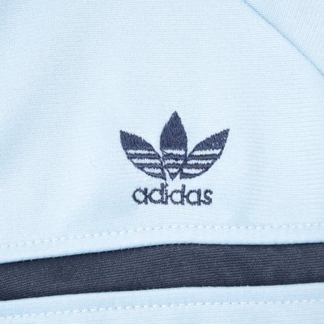 70-80s Vintage adidas Track Jacket Model  First Light Blue× Navy（Made in France)174