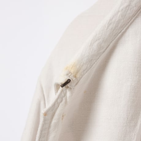 -30s  France Antique Linen Red Cross Hospital Coat