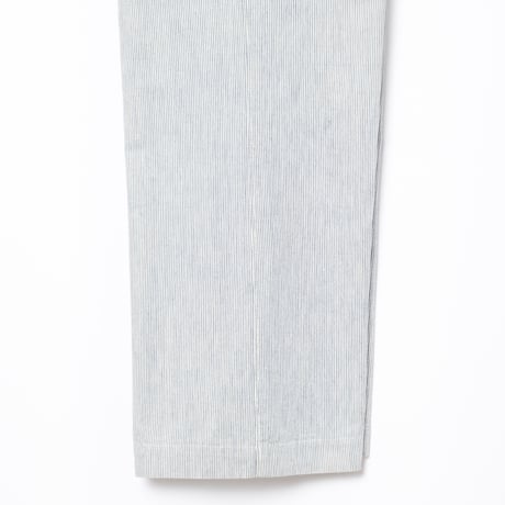 -30s France Vintage Belle Jardiniere Striped Cotton Trousers