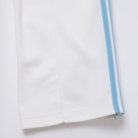 70-80s Vintage adidas Ventex Track Trousers White × Light Blue (Made in France)