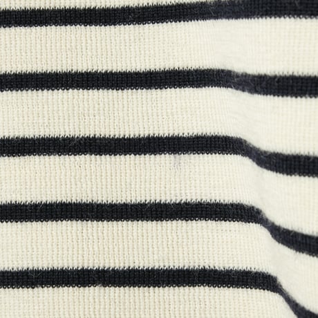 SAINT JAMES Border Knit（Ivory×Navy）Size XL