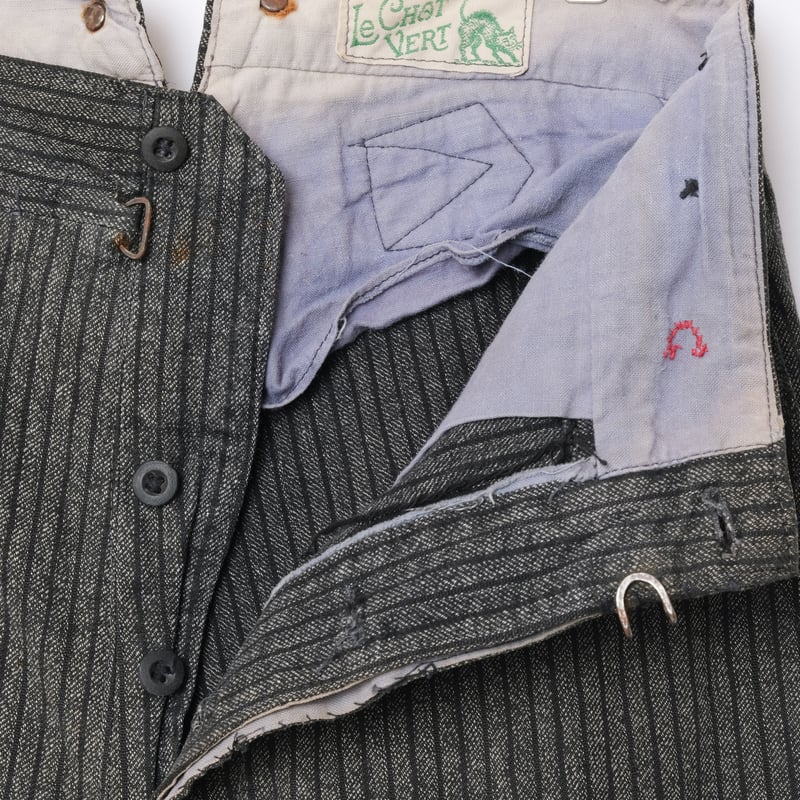 1930S French コットンストライプラペルドワークジャケット 2024 A/W The Crooked Tailor/FRENCH WORK JACKET 1930s – Lister