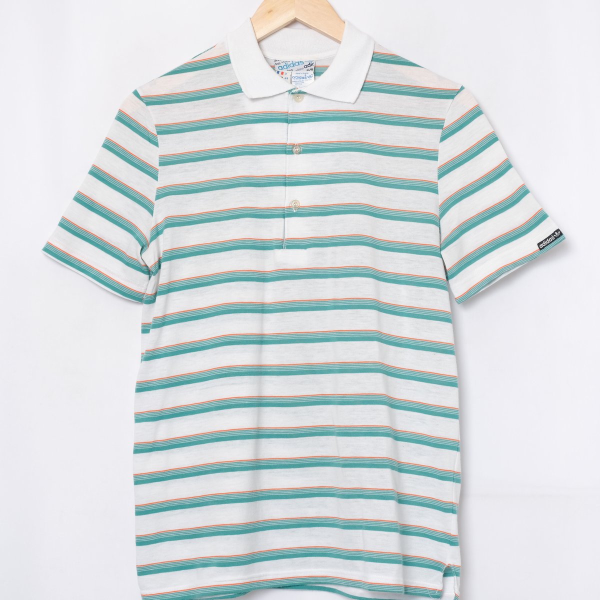 70-80s Vintage adidas VENTEX Half Sleeve Polo S 70-80s Vintage adidas VENTEX Half Sleeve Polo S