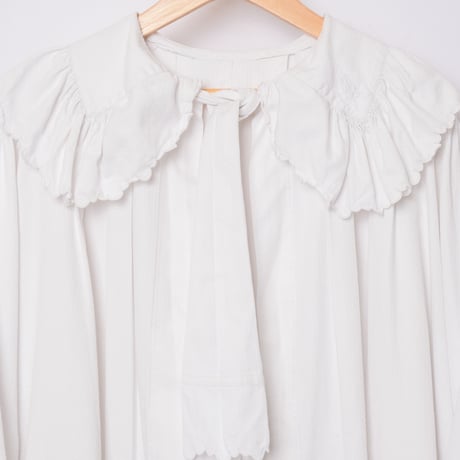 30s French Vintage Cotton Church Gown