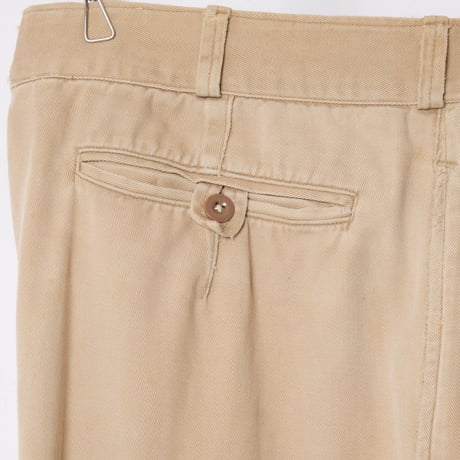 40s French Army FTEO Chino Trousers Size 88M(11)