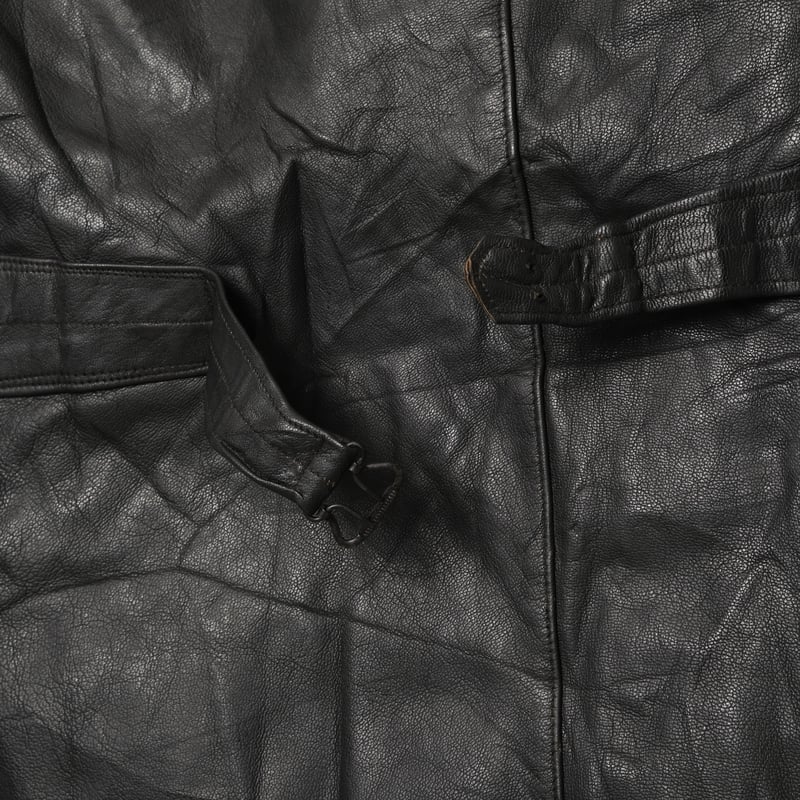 50-60s Sweden Vintage Double Breasted Leather J