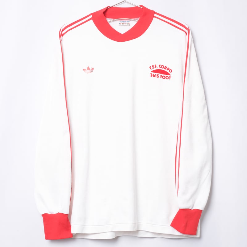 80s フランス製 adidas アディダス ゲームシャツ ロンT UK:XL 80s Vintage adidas Ventex Game Shirt FFF.CORPO