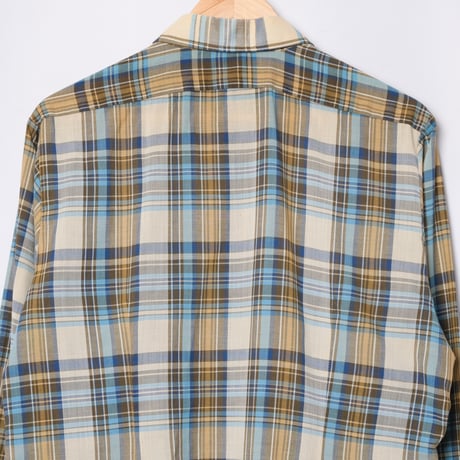 60-70s Poland Vintage Checked Shirt