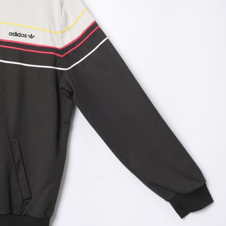 70-80s Vintage adidas Ventex Track Jacket Black × Light Gray(Made in France)