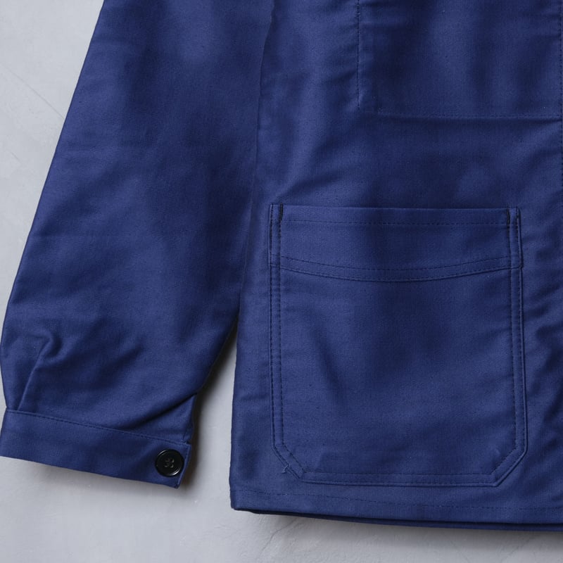 40-50s Le Mont St Michel Blue Moleskin Jacket S 40-50s Le Mont St Michel Blue Moleskin Jacket S