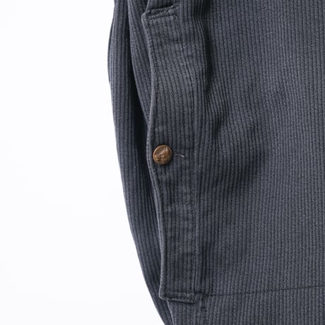 50-60s French Vintage Le Mousquetaire Gray Cotton Pique Hunting Jacket