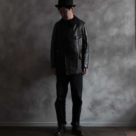 30s French Vintage Leather Jacket (Corbusier Jacket)  Dead Stock