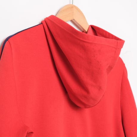 70s-80s Vintage Ventex CLUB adidas Hoodie Red (Made in France)