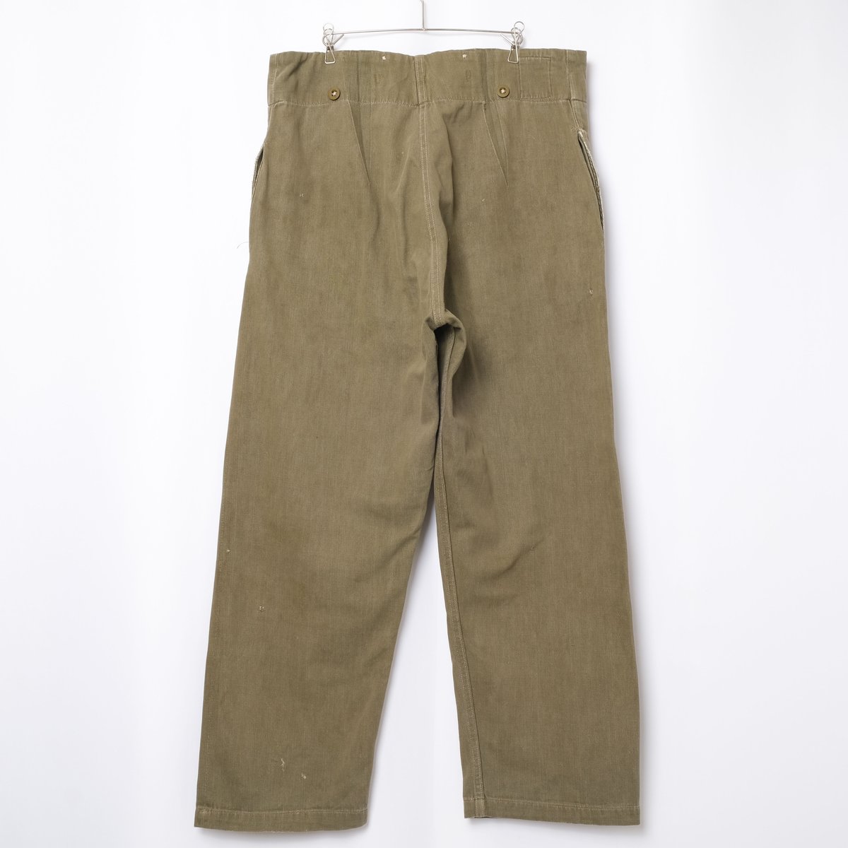 50s British Army Green Denim Trousers Size 4 | 50s British Army Green Denim Trousers Size 4 |