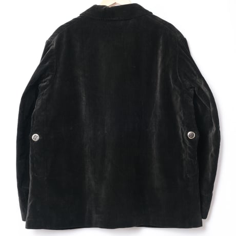 40-50s French Vintage Le Sans Rival Black Corduroy Hunting Jacket
