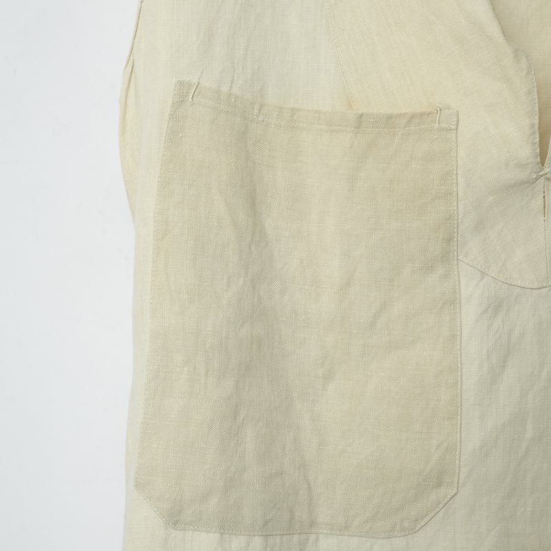 20-30s Marine Nationales Shawl collar Linen Smo