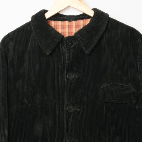 50-60s Adolphe Lafont Black Corduroy  Jacket