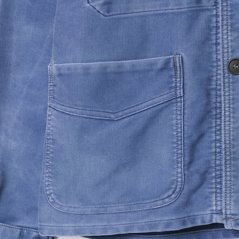 50s France Vintage Adolphe Lafont Blue Moleskin