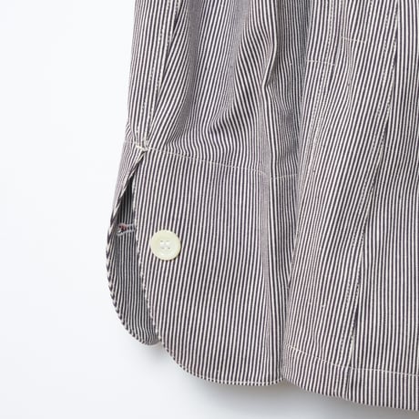 50s-60s  French Striped Butcher (Cook) Jacket  Dead Stock