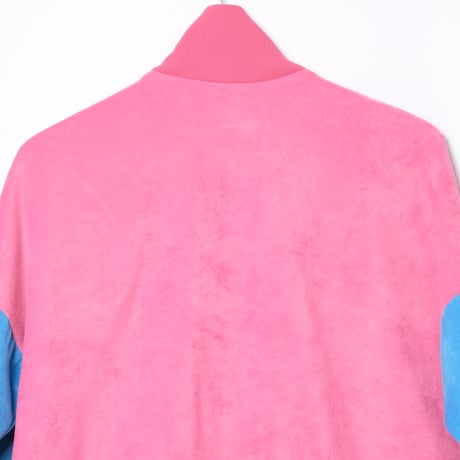 70-80s Vintage adidas Ventex Velours Track Jacket Pink (Made in France)