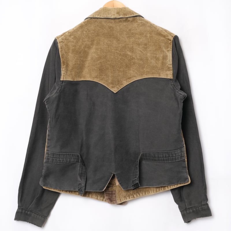30ss France Vintage Corduroy×Black Moleskin Dou 30ss France Vintage Corduroy×Black Moleskin Dou