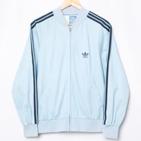 70s Vintage adidas Ventex ATP Track Jacket Light Blue (Made in France)