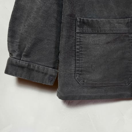 40-50s Dumont d’urbille Black Moleskin Jacket