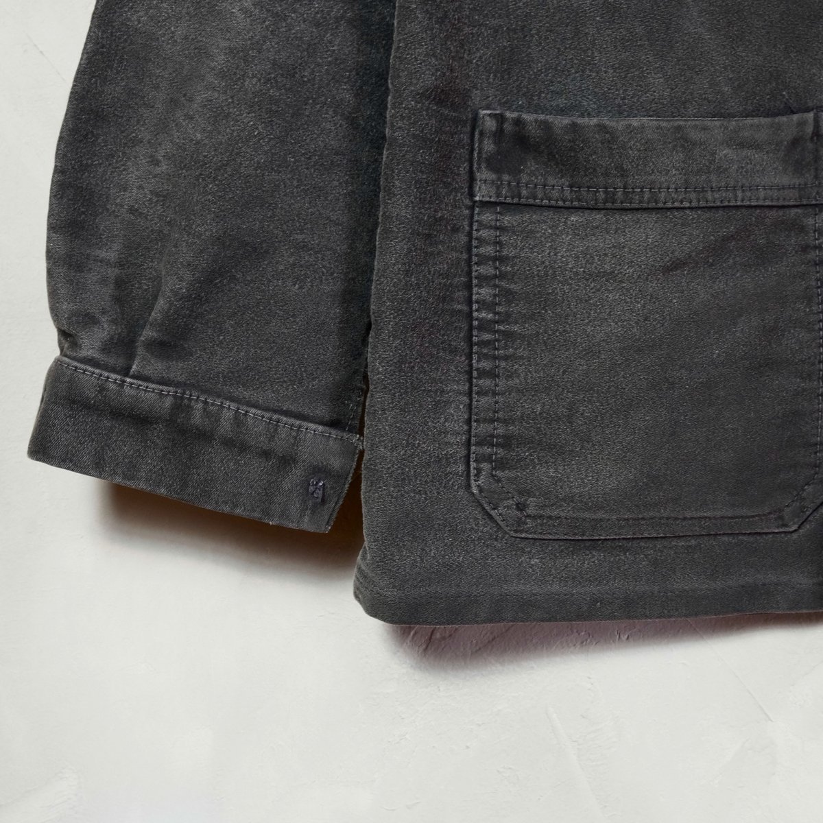 40-50s Dumont d'urbille Black Moleskin Jacket | 40-50s Dumont d'urbille Black Moleskin Jacket |