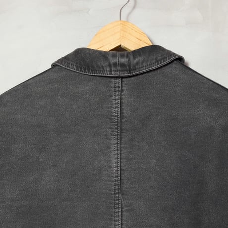 40-50s Dumont d’urbille Black Moleskin Jacket