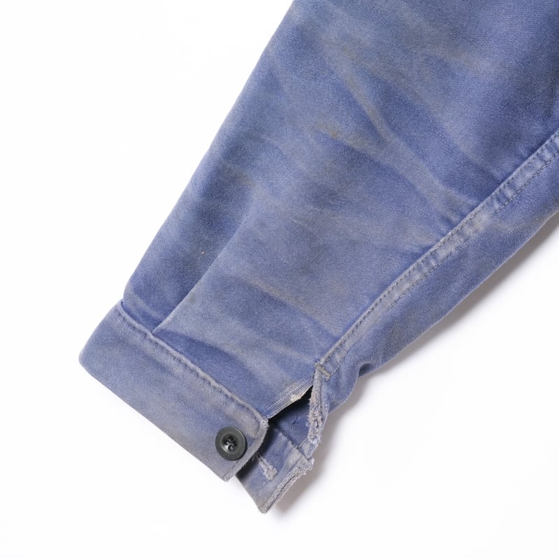 40s France Vintage Blue Moleskin Work Jacket | 40s France Vintage Blue Moleskin Work Jacket |
