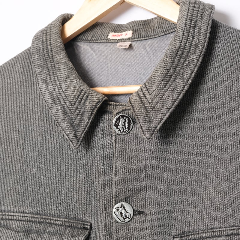 〜60s French vintage コットンポプリンハンティングジャケット 40's French Vintage Linen Hunting Jacket