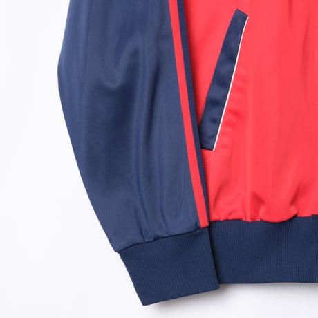 80s Vintage adidas Track Jacket Red × Navy (Made in Hungaria)