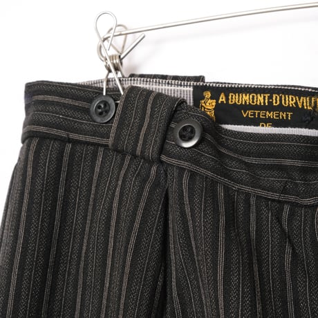 40-50s French Vintage  Dumont d'Urville Stripe Wool Trousers