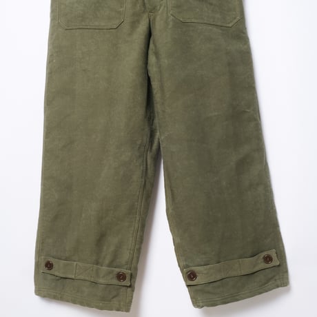 50s Marine Nationale Cotton Pipue Deck Trousers