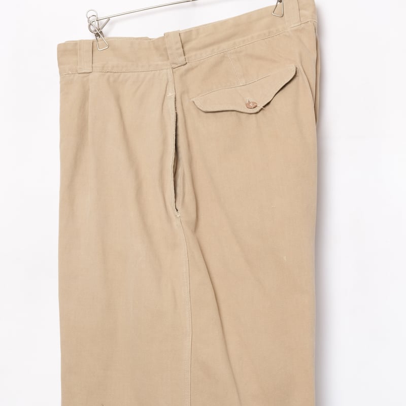 フランス軍 M52 サイズ34 当時物 French Army M52 Chino Trousers Late 34(14) Dead