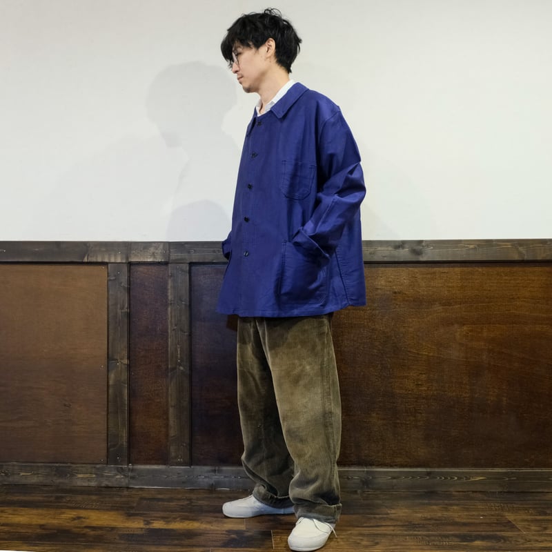 40-50s Satellite Blue Moleskin Jacket Mint Con