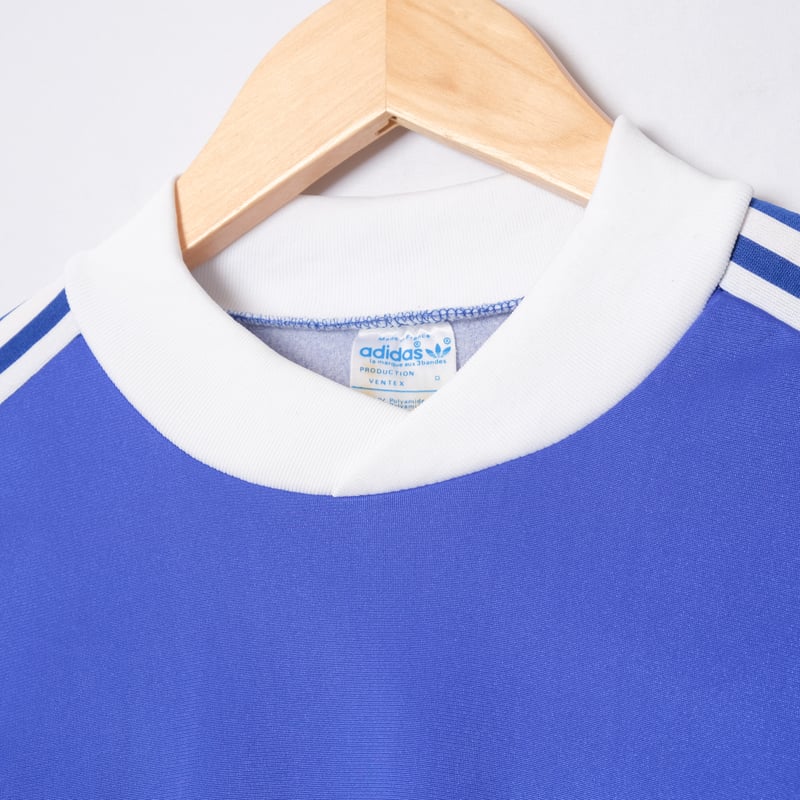 70-80s Vintage adidas Ventex Game Shirt Blue (M