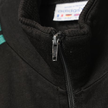 80s Vintage adidas Ventex Knit Track Jacket Black （Made in France)