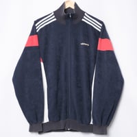 80s Vintage adidas Ventex Track Jacket Model Challenger Navy × White × Red (Made in France) 192