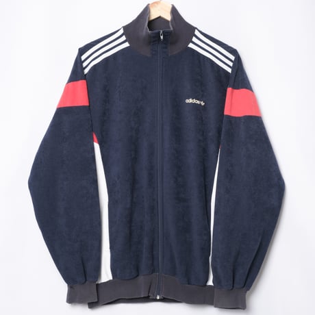 80s Vintage adidas Ventex Track Jacket Model Challenger Navy × White × Red (Made in France) 192