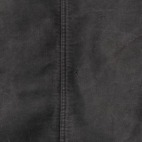 50s France Vintage Le Mont Saint Martin Black Moleskin Work Jacket