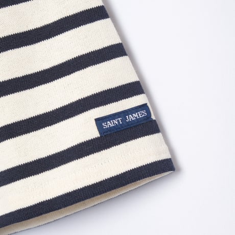 SAINT JAMES × Le Slip Français Half Sleeve Shirt ECRU×MARINE
