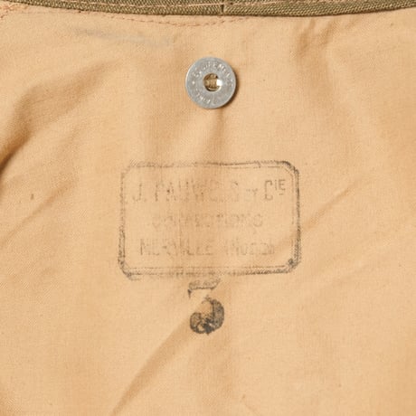 French Army M35 Short Jacket (Linen) With Liner Size 3 Dead Stock