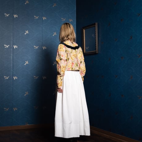 Early 1900s France Antique Floral Jacket