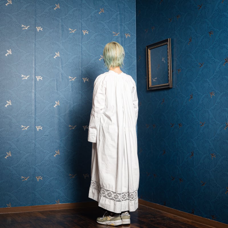 10s 20s フランス　フレンチアンティーク　チャーチスモック　リネン 10s 20s フランス フレンチアンティーク チャーチスモック リネン