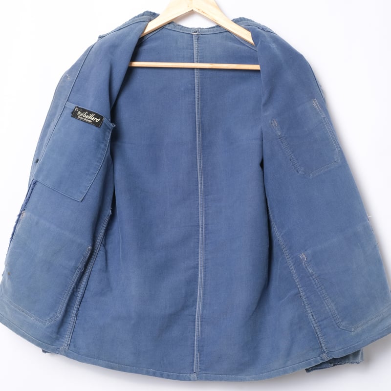 40-50s France Vintage Au Vrai Gaillard Blue Mol