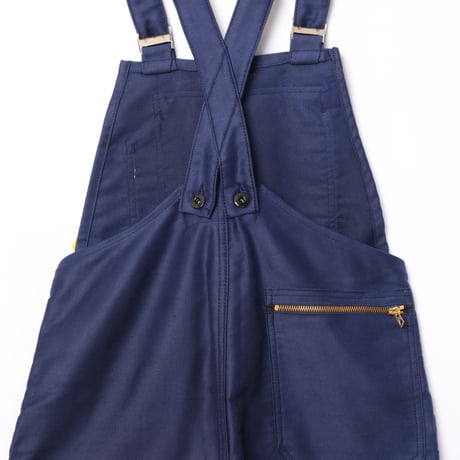 40-50s Le Mont St Michel  Blue Moleskin Work Overalls Dead Stock