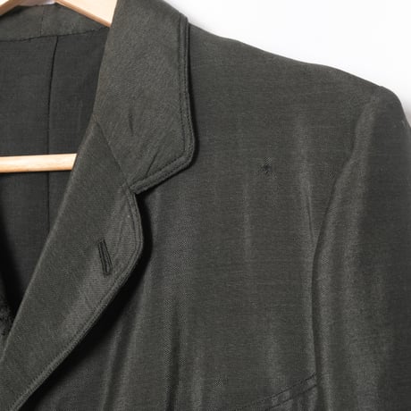 -30s France Antique Silk Wool Sack Coat