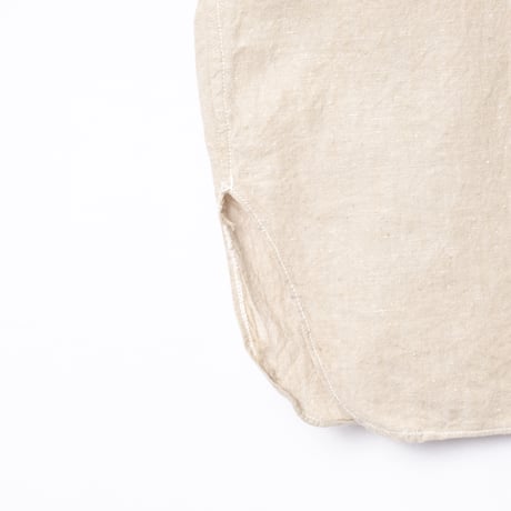 40-50s France Vintage Cotton Linen Short Sleeve Shirt